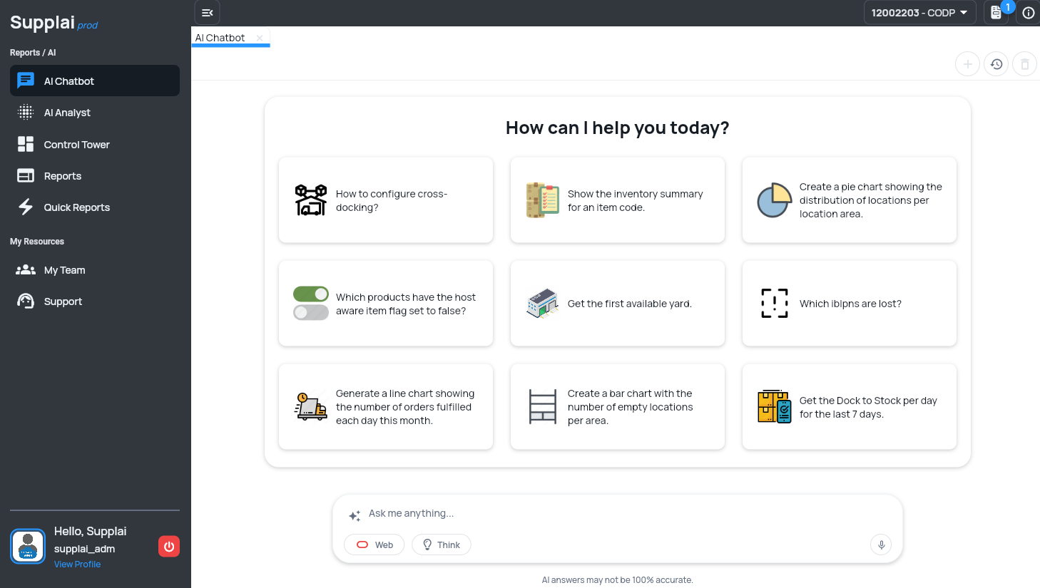 OCWMS-AI Dashboard Mockup